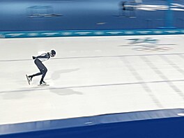 Martina Sáblíková b�hem tréninku p�ed olympijským závodem na 5 kilometr� (11....