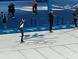 Martina Sáblíková b�hem tréninku p�ed olympijským závodem na 5 kilometr� (11....