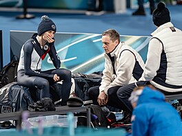 Martina Sáblíková vyrazila na trénink p�ed olympijským závodem na 5 kilometr�....