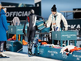 Martina Sáblíková vyrazila na trénink p�ed olympijským závodem na 5 kilometr�....