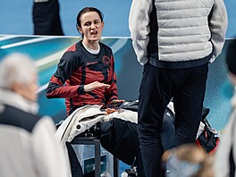 Martina Sáblíková na tréninku p�ed olympijským závodem na 5 kilometr�. (11....