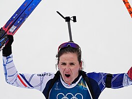 Francouzská biatlonistka Julia Simonová (11. února 2026)