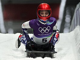 Anna Fernstädtová v olympijském korytu.