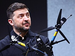 Ukrajinský prezident Volodymyr Zelenskyj na Mnichovské bezpe�nostní konferenci...