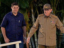 Raúl Guillermo Rodríguez Castro a jeho d�de�ek, bývalý vládce Kuby Raúl Castro...