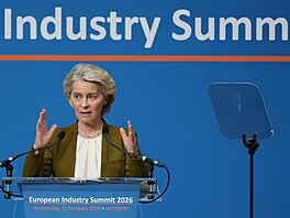 P�edsedkyn� Evropské komise Ursula von der Leyenová (11. února 2026)