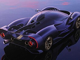 De Tomaso P900 je �istou oslavou mechanického extrému a spalovacího motoru v...