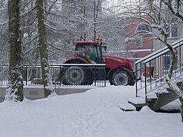 Sn�hová nadílka ve ��á�e nad Sázavou (17. února 2026)