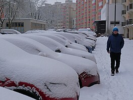 Sn�hová nadílka ve ��á�e nad Sázavou (17. února 2026)