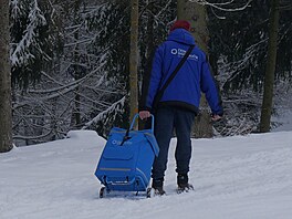 Sn�hová nadílka ve ��á�e nad Sázavou (17. února 2026)