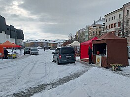 Sn�hová nadílka v Jihlav� (17. února 2026)