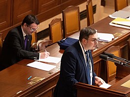 Sch�ze Poslanecké sn�movny. Na snímku poslanec a bývalý ministr zahrani�í Jan...