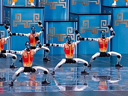 �ín�tí roboti p�edvedli oslnivou show