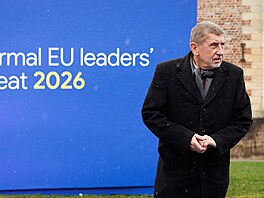 Premiér Andrej Babi� na neformálním summitu Evropské rady na belgickém zámku...