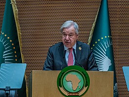 Generální tajemník OSN António Guterres na 38. summitu Africké unie v Etiopii...