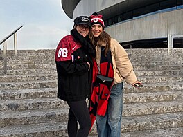 Andrea Bezd�ková s Marcelou Pastr�ákovou na ZOH 2026.