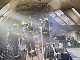 Hasi�i zasahovali v areálu bohnické lé�ebny v Praze. Kv�li ohni zem�el jeden...