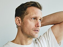 Alexander Skarsgard v New Yorku (2. února 2026)