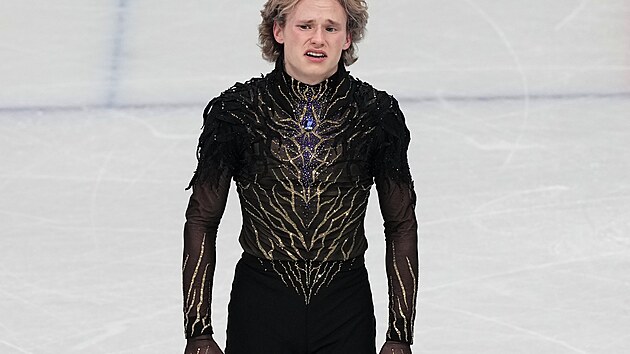 Krasobrusla� Ilja Malinin p�i olympijsk� sout�i. (13. �nora 2026)