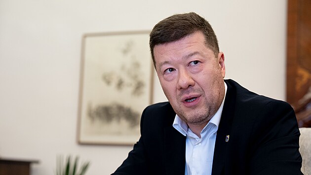 P�edseda Poslaneck� sn�movny Tomio Okamura.