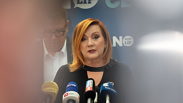 Tiskov� konference poslaneck�ho klubu ANO. Na sn�mku ministryn� financ� Alena Schillerov�.(10. �nora 2026)