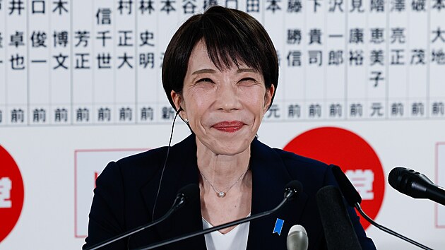 Japonská premiérka Sanae Takai�ová, p�edsedkyn� vládní Liberáln� demokratické...