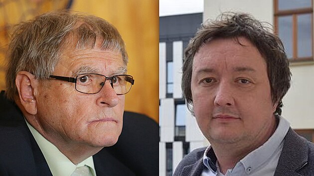 Ve st�edu rezignoval �editel Nemocnice Pelh�imov Radim Ho�ek (vpravo) a odchod z funkce ozn�mil i jeho n�m�stek, krajsk� radn� a n�kdej�� hejtman Ji�� B�hounek (vlevo).