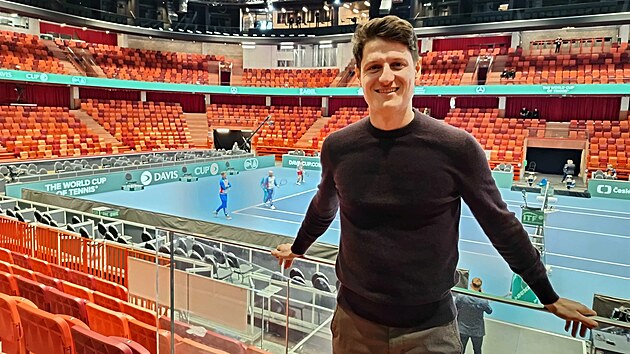 �Byla to t�e�ni�ka na dortu,� �íká Novotný o moderování Davis Cupu na Vyso�in�.