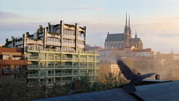 Vizualizace developersk� firmy Crestyl, kter� krom� Nov� Ameriky, buduje tak� bl�zk� are�l Dornychu.