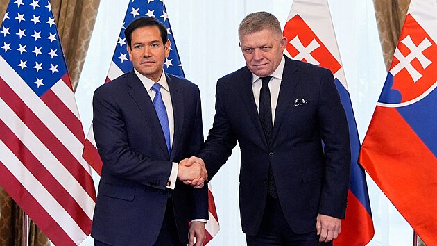 Americk� ministr zahrani�� Marco Rubio nav�t�vil Slovensko. (15. �nora 2026)
