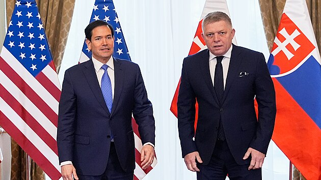 Americk� ministr zahrani�� Marco Rubio nav�t�vil Slovensko. (15. �nora 2026)
