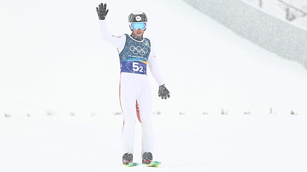 J�� Konvalinka z �esk� republiky v akci b�hem kvalifika�n�ho kola skok� na...