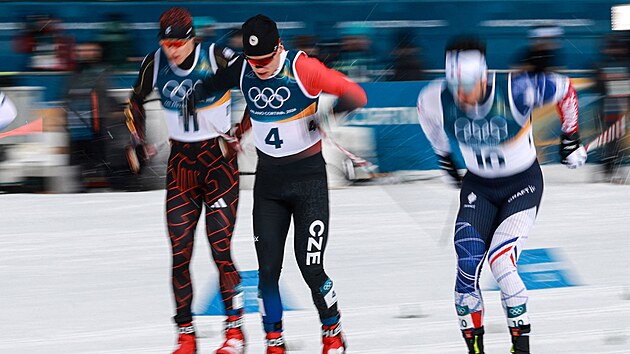 Ji�� Tu� v akci b�hem �tvrtfin�le sprintu klasicky. (10. �nora 2026)