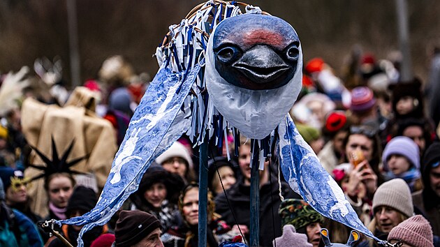 Oslavy masopustu v Roztok�ch u Prahy. (14. �nora 2026)