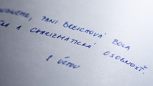 Z�pis z kondolen�n� knihy na posledn�m rozlou�en� s Janou Brejchovou (17. �nora 2026)