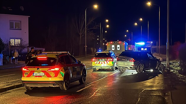 Havarovan� auto v Mod�anech. (13. �nora 2026)