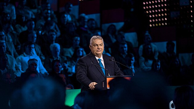 Ma�arský premiér Viktor Orbán (14. února 2026)