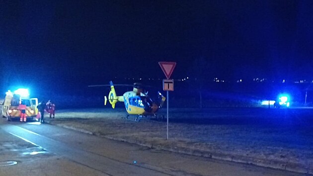 Na chrudimsk�m s�dli�ti zasahovali z�chran��i i policist�. (10. �nora 2026)