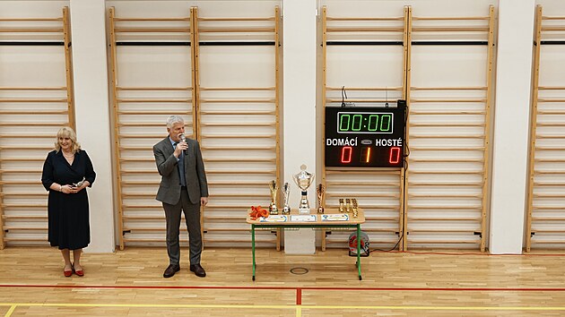 Prezident Petr Pavel debatoval se ��ky Z�kladn� �koly Gener�la Franti�ka Fajtla v Let�anech. (17. �nora 2026)