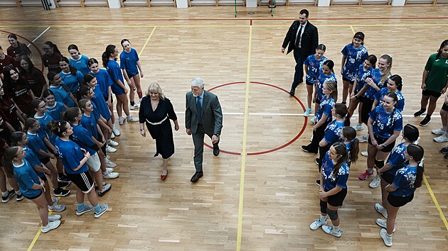 Prezident Petr Pavel nav�t�vil Z�kladn� �kolu Gener�la Franti�ka Fajtla v Let�anech. (17. �nora 2026)