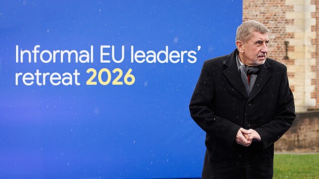 Premi�r Andrej Babi� na neform�ln�m summitu Evropsk� rady na belgick�m z�mku Alden Biesen. (12. �nora 2026)