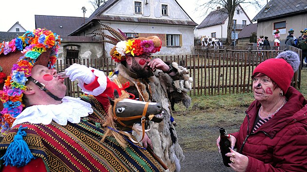 Oslavy masopustu se v obci Her�lec na Vyso�in� nesly ve velk�m stylu (15. �nora 2026)