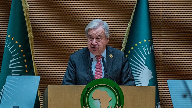 Gener�ln� tajemn�k OSN Ant�nio Guterres na 38. summitu Africk� unie v Etiopii (14. �nora 2026)