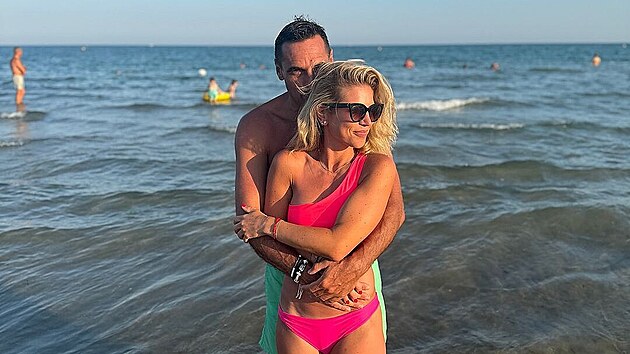 Roman �ebrle a Hedvika Li�kov� na dovolen� v It�lii (Lido di Jesolo, srpen 2024)