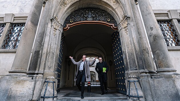 Michal Jagelka a Ale� Cibulka (vlevo). (10. �nora 2026)