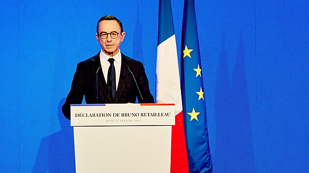 B�val� francouzsk� ministr vnitra Bruno Retailleau ozn�mil kandidaturu na prezidenta v roce 2027. (12. �nora 2026)