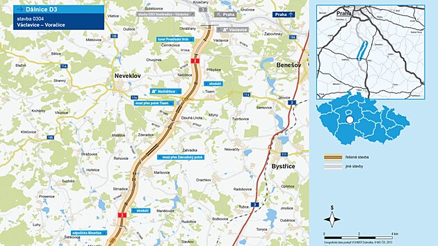 �SD z�skalo �zemn� rozhodnut� na �sek st�edo�esk� D3 V�clavice � Vora�ice.