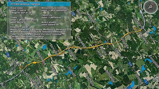 �SD z�skalo �zemn� rozhodnut� na �sek st�edo�esk� D3 V�clavice � Vora�ice.