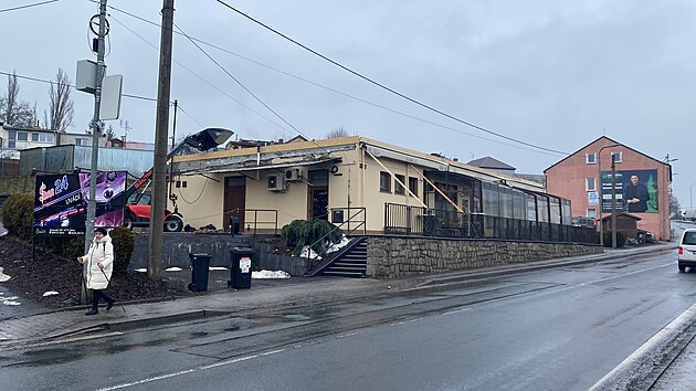 Bar u tachovsk�ho n�dra��, kde se strhla poty�ka, kterou nyn� projedn�v� okresn� soud. Podnik u� nefunguje. (11. �nora 2026)