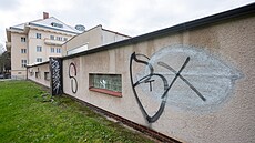 Starou zeÄ� u sokolovny v Pardubic�­ch mÄ�sto přetvoř�­ na umÄ�leck�© d�­lo o sportu